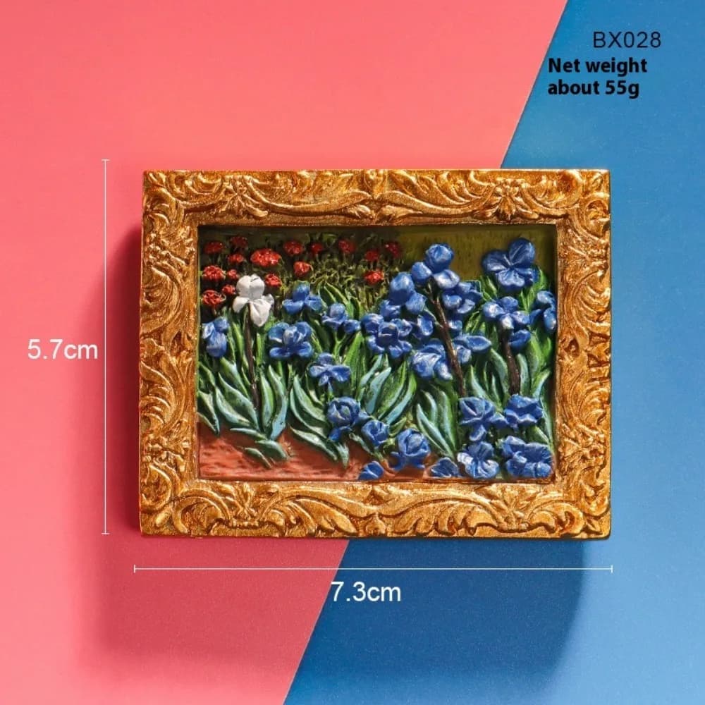 Cornice creativa 3D Magnete per frigorifero Adesivi per frigorifero in resina per cartoni animati Magneti artistici Piccoli ornamenti magnetici ​ Decorazioni per la casa