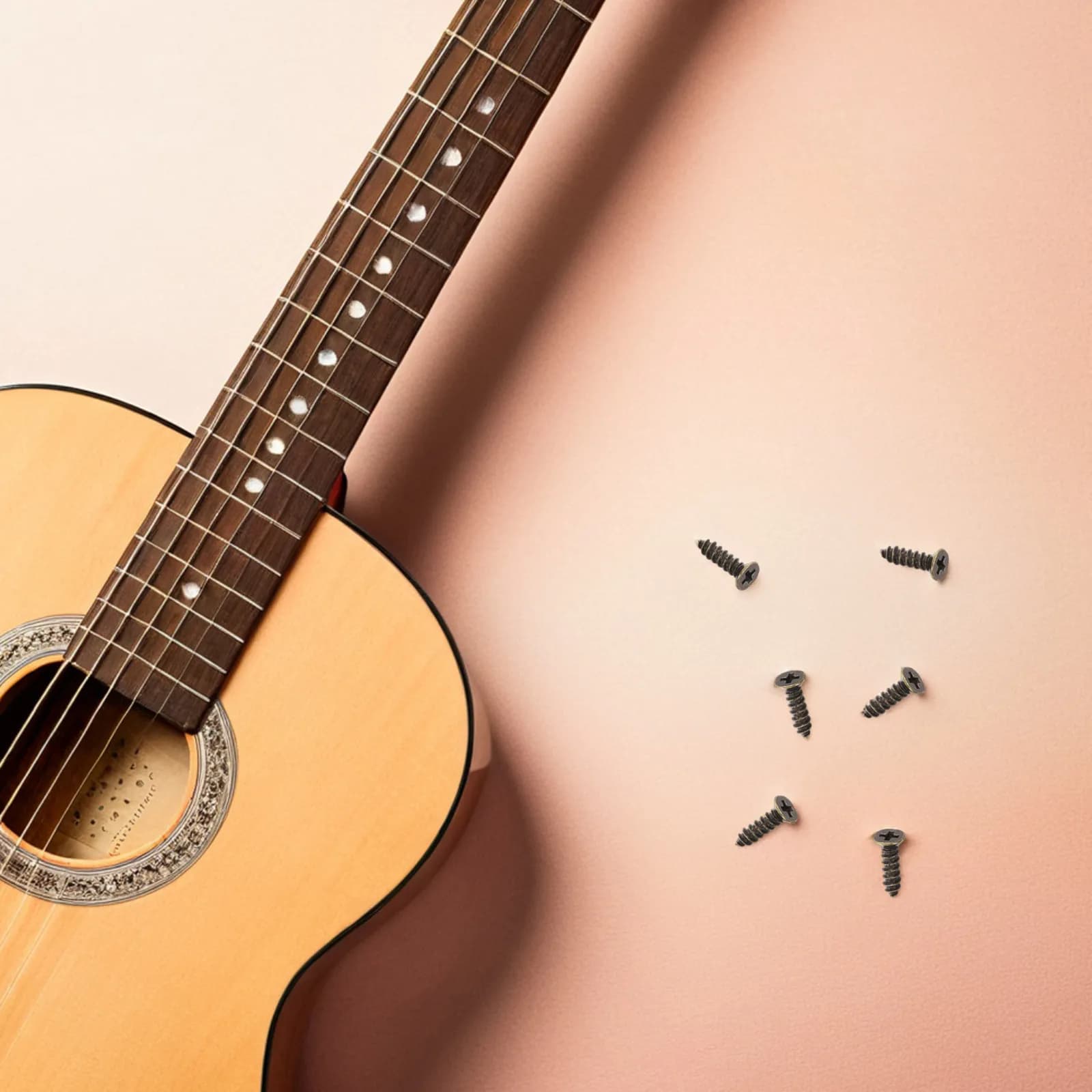 900 Pezzi Viti per Plettrofono Chitarra Elettrica e Basso, Finitura Vintage, Viti Autofilettanti per Montaggio Plettrofono, Accessori per Chitarra