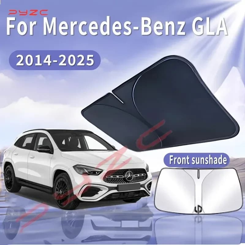 Parasole Pieghevole per Auto Mercedes-Benz GLA 2014~2025, Protezione Termica per Parabrezza Anteriore, Accessori Auto Estivi