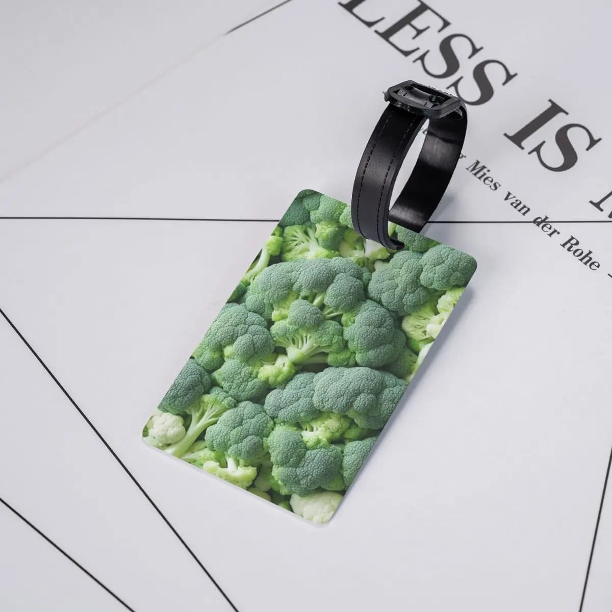 Etichette per bagagli con broccoli e cavolfiore, accessori per valigie, etichetta per bagaglio da viaggio, porta etichette, identificativo, nome, indirizzo