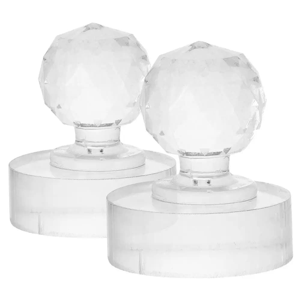 2 Pezzi Stampo a Pressione per Ombretto in Acrilico, Strumento per Trucco Fai da Te, per Creare Blush, Illuminante e Sigilli, Salvaspazio