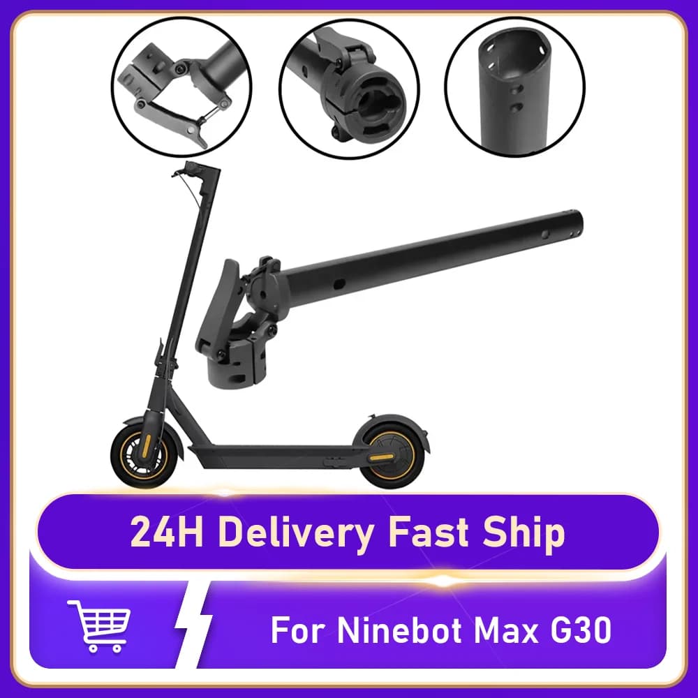 Asta di supporto per asta pieghevole Kickscooter per scooter elettrico Ninebot Segway Max G30 Parte di ricambio per barra verticale con asta di fissaggio pieghevole