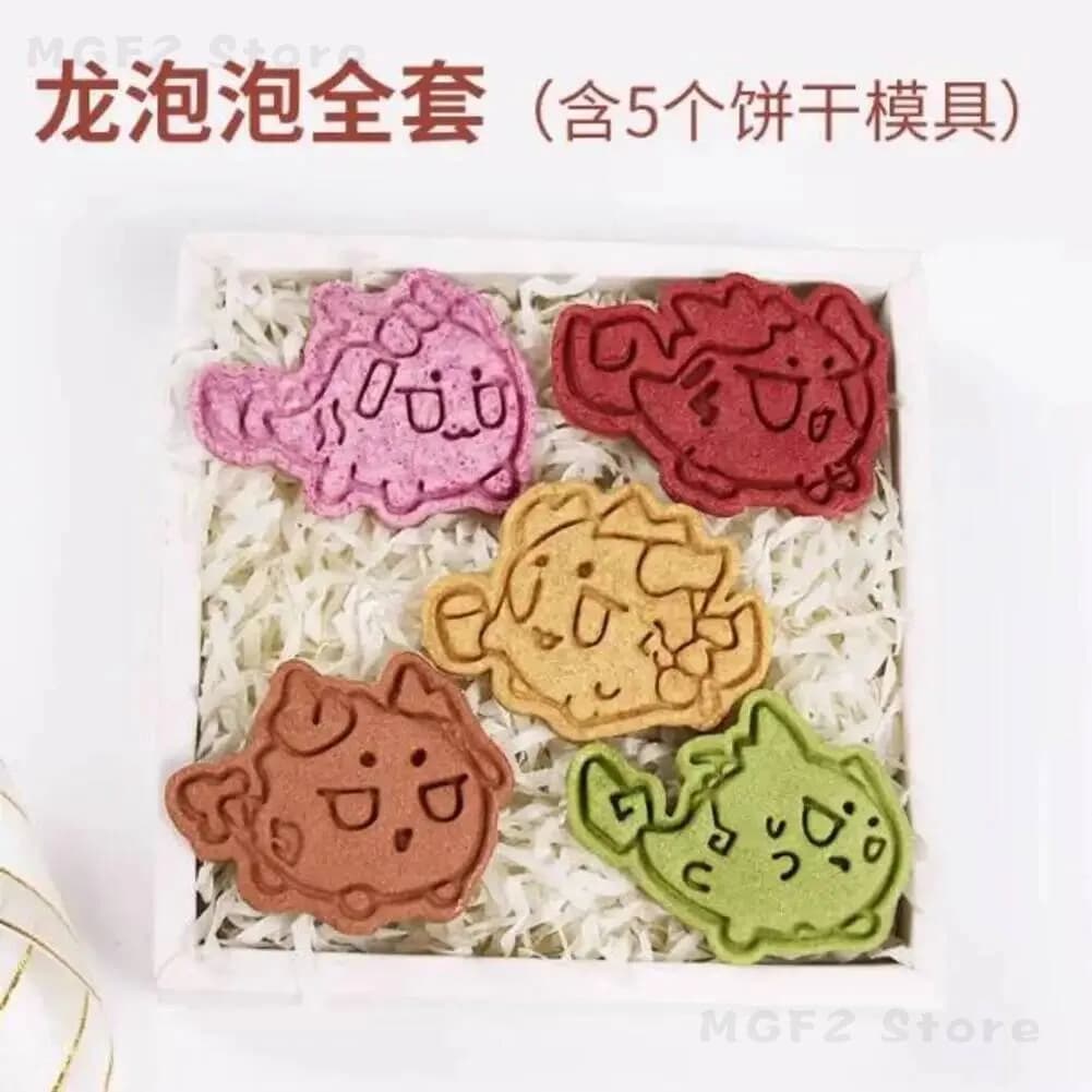Stampo per Biscotti a Pressione a Forma di Personaggi Anime Nian Arknights Dusk Ling Chongyue, Regalo di Natale