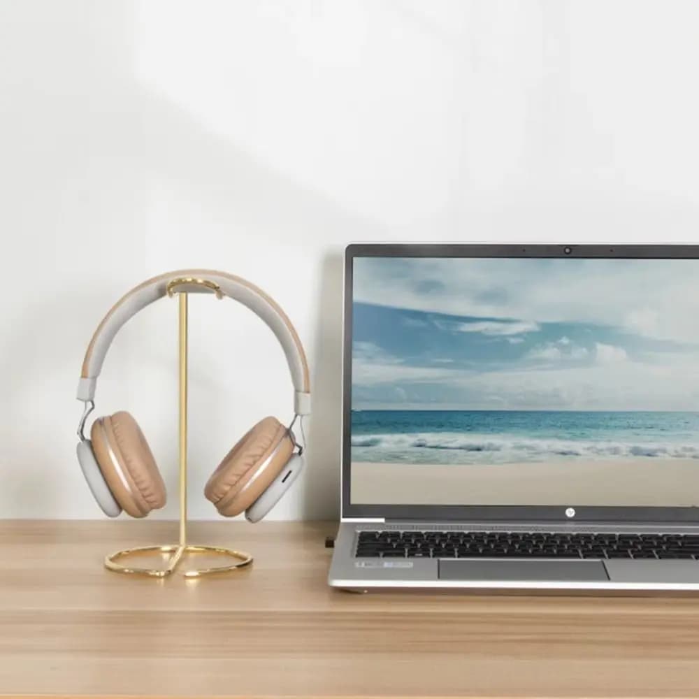 Durable Metal Headphone Stand Space Saving Universal Headphone Storage Rack Headphone Support Stand