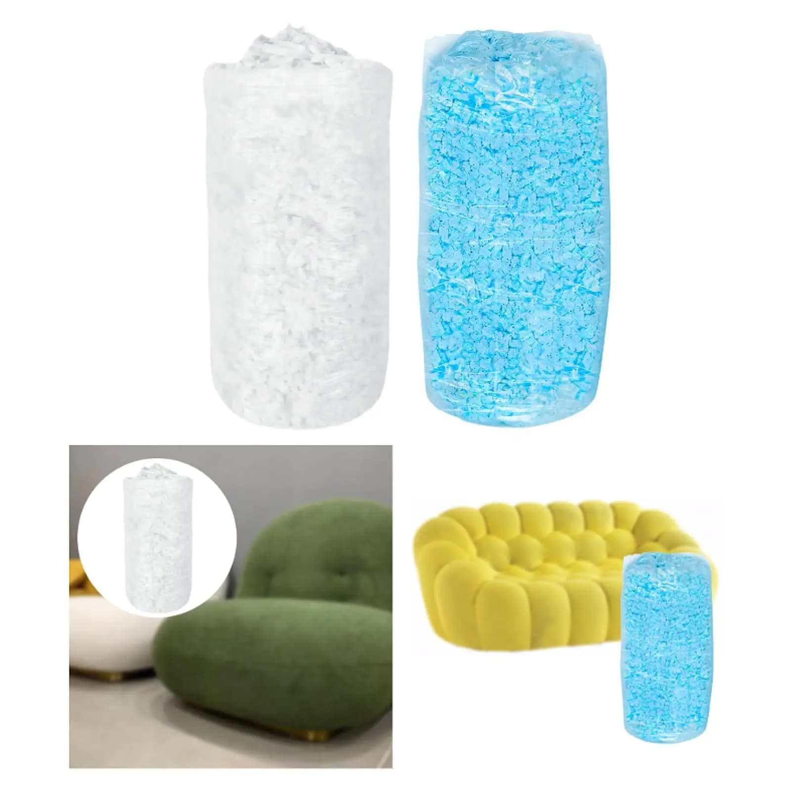 Ricarica in memory foam Riempitore per sacchetti di fagioli Materiale imbottito Riempimento in memory foam per sacchetti di fagioli, animali di peluche, divano, divano