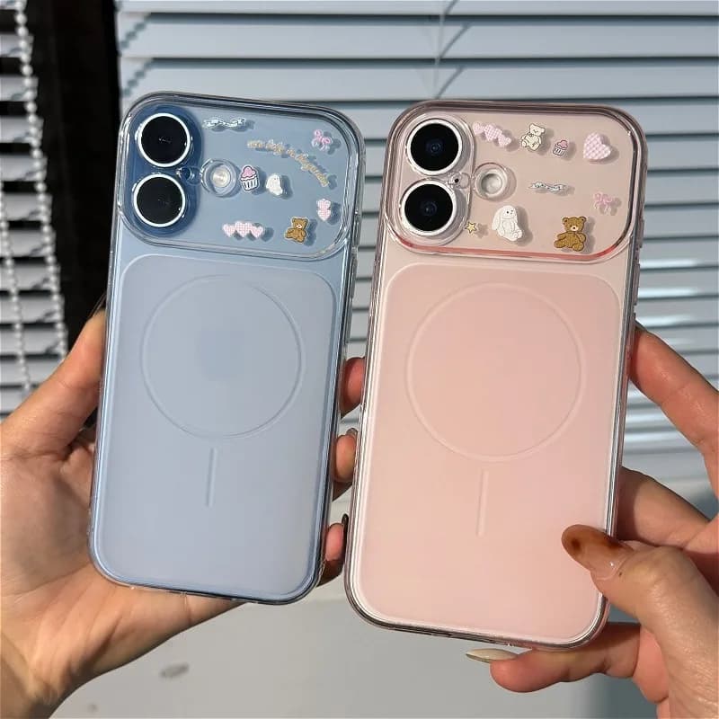 Custodia per telefono in silicone morbido traslucido ultra sottile HOCE per iPhone 17 Air 16 15 14 13 12 Pro Max Plus Protezione per lenti Cover opaca