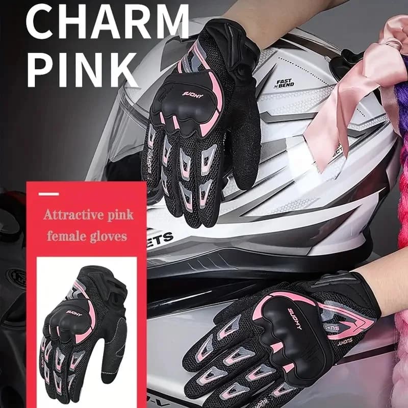 Guanti Estivi Traspiranti da Moto per Uomo e Donna, Attrezzatura per Motocross, Ciclismo, Guanti da Moto Integrali gp