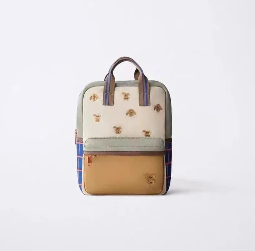 2026 New Cartoon Dog Embroidery Kids Backpack Girls Boys Backpack Kids School Bags Kindergarten Children's Backpack