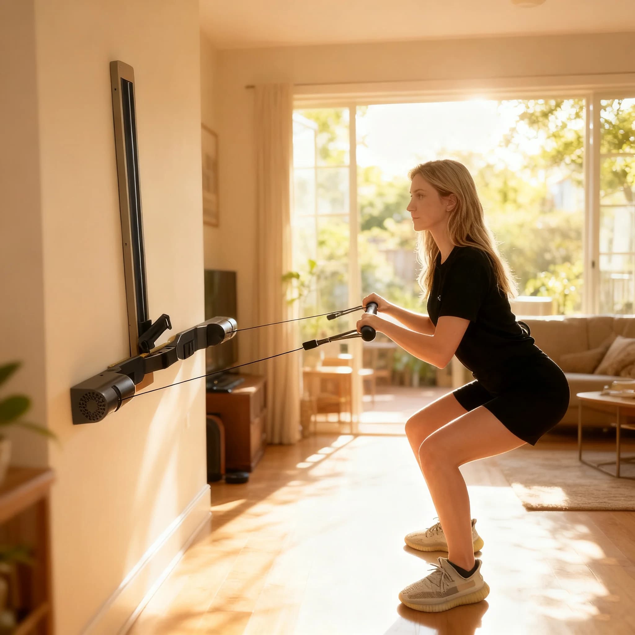 Attrezzatura Fitness Intelligente, Reformer Pilates, Attrezzatura da Palestra per Manubri, Kettlebell, Yoga, Hip Thrust e Altro