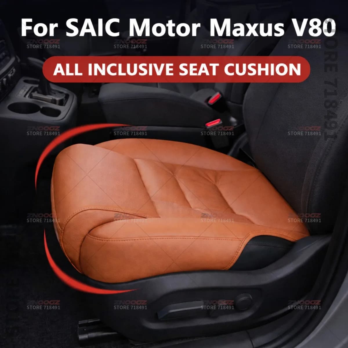 Supporto per Gambe per Sedile Auto SAIC Motor Maxus V80, Estensione Coprisedile in Memory Foam, Cuscino Estensibile, Accessori Interni