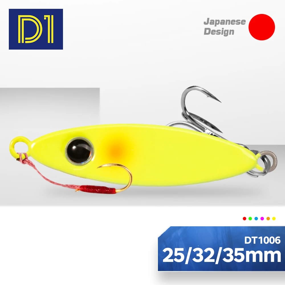 D1 Mini Metal Jig Spoon Bait 38mm/10g Sinking Casting Jigging Lures Back Bulge Searide Micro Lure per acqua salata e acqua dolce