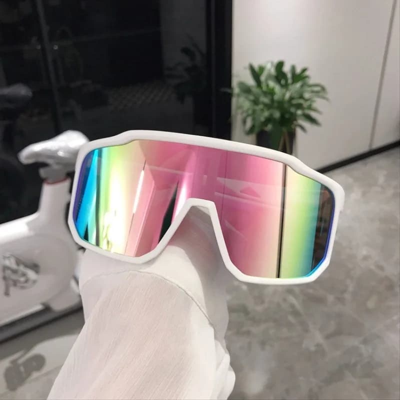 Hot Cool Protezione UV Occhiali da sole da ciclismo per donna Uomo Moda Snowboard Occhiali da sci Motoslitta Sci Pattinaggio Sport
