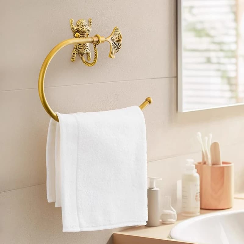 Decorazione americana per uccelli in rame, portasciugamani, portasciugamani, bagno, carta igienica, porta asciugamani, accessori da bagno in metallo per animali