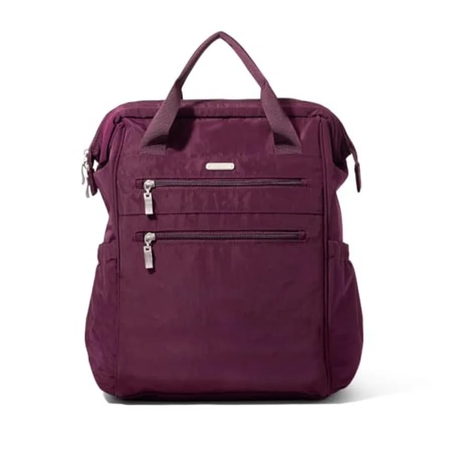 City Scape backpack 15x11 Inches, Lightweight Business and Travel Bag with Trolley Handle and RFID Protection in Black