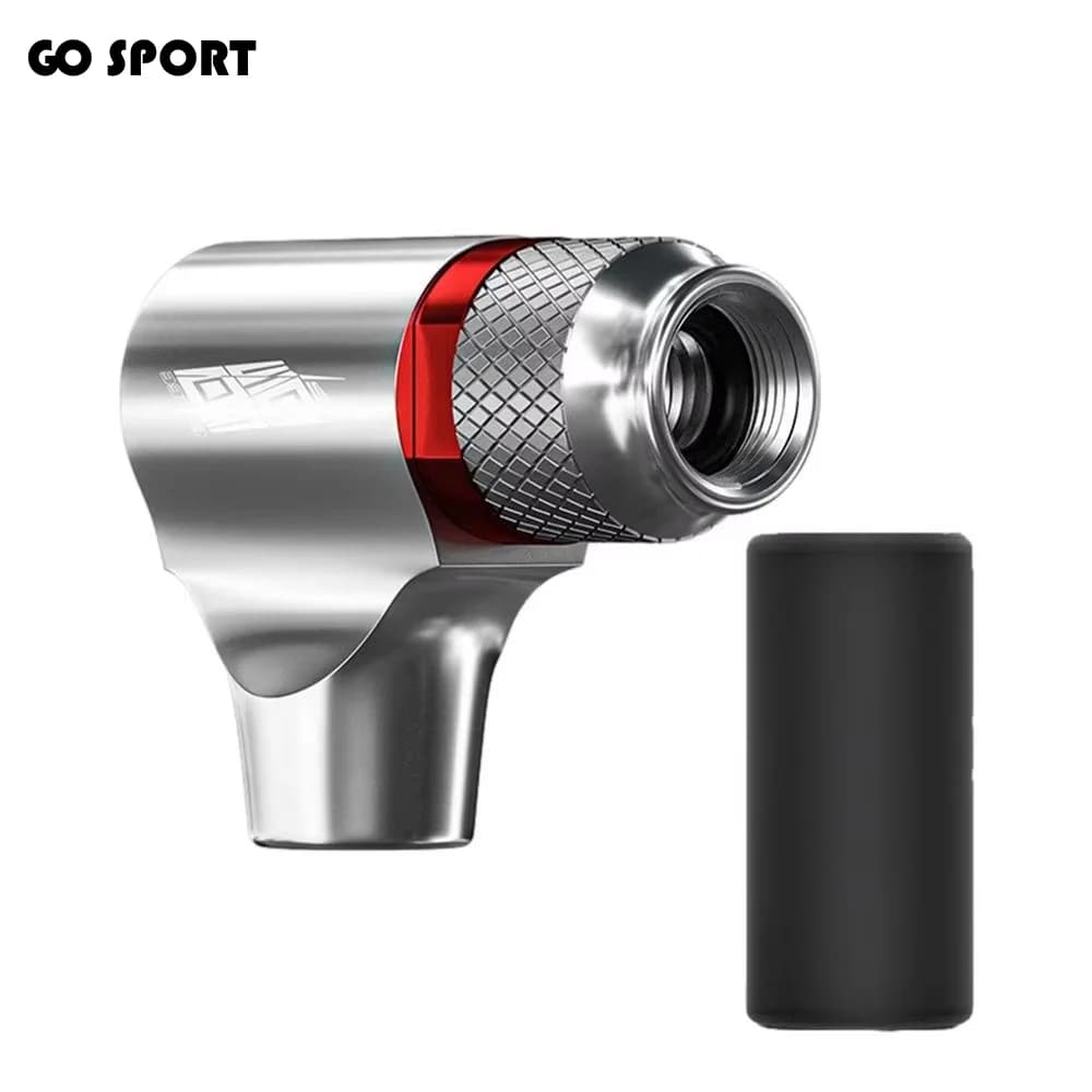 Mini Pompa CO2 in Lega di Alluminio con Custodia Protettiva, Valvole Presta, Pompa per Bicicletta, Gonfiatore Portatile Antiperdita con Bocchetta