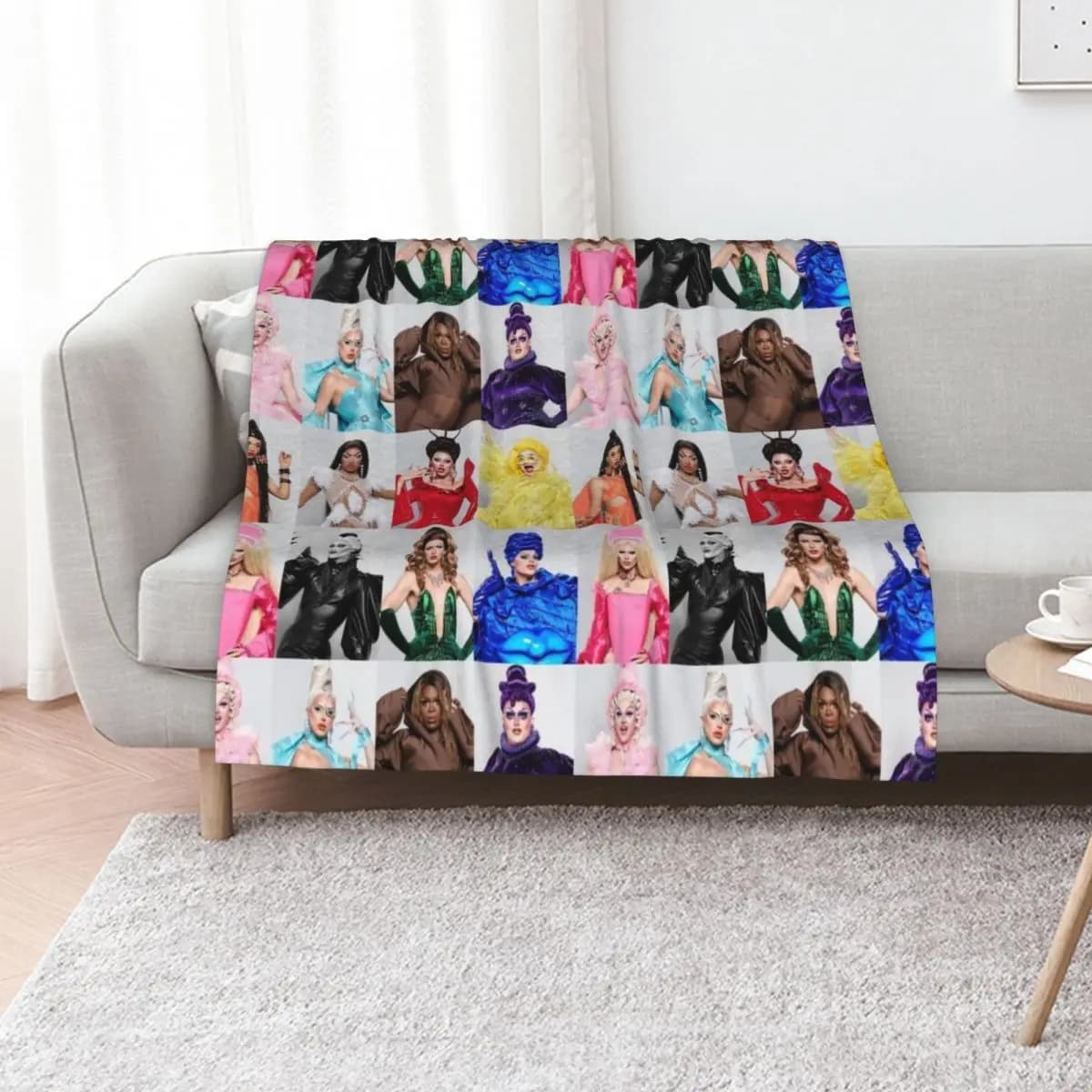 RuPaul’s Drag Race UK season two Throw Blanket for sofa Cute Blankets For Baby Plaid on the sofa Sleeping Bag Baby Blankets