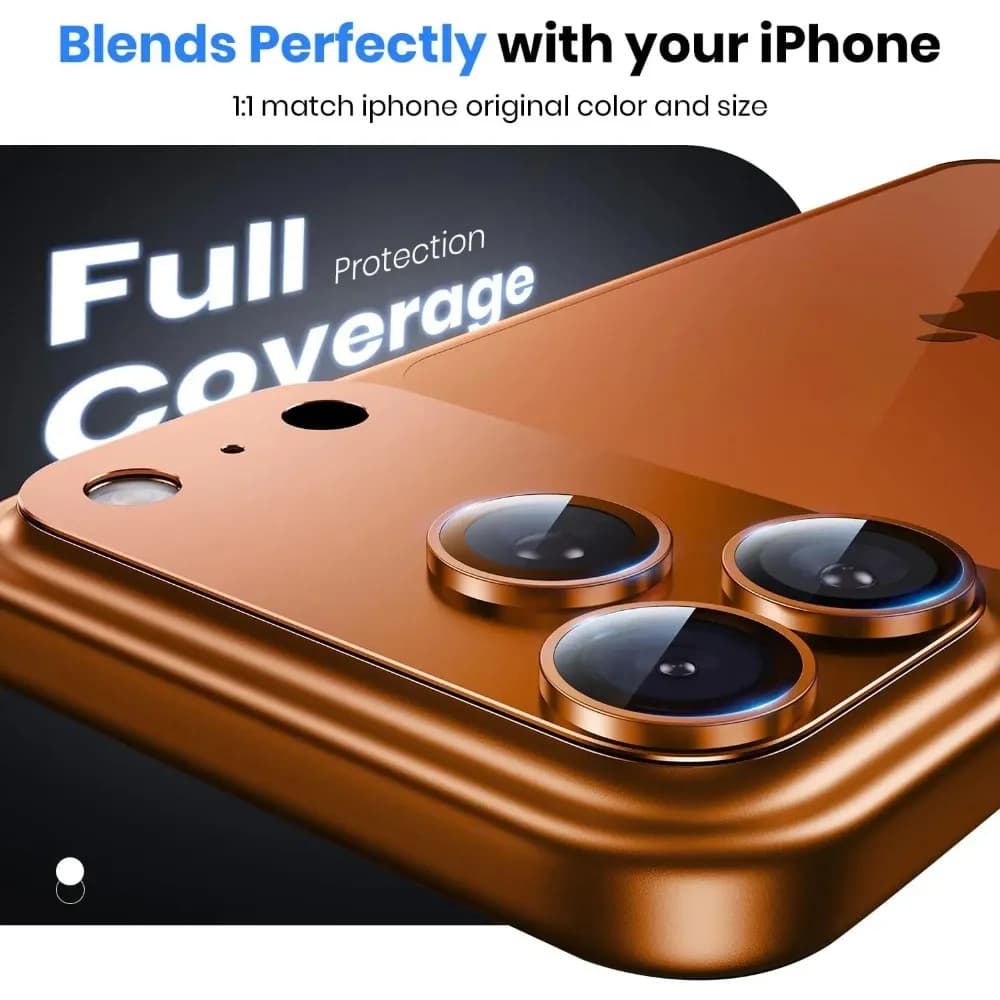 Camera lens protection for Phone 17 Pro Max 17 Pro, Complete Protective Cover in Metallic Glass with Strong Ziai Adsorption