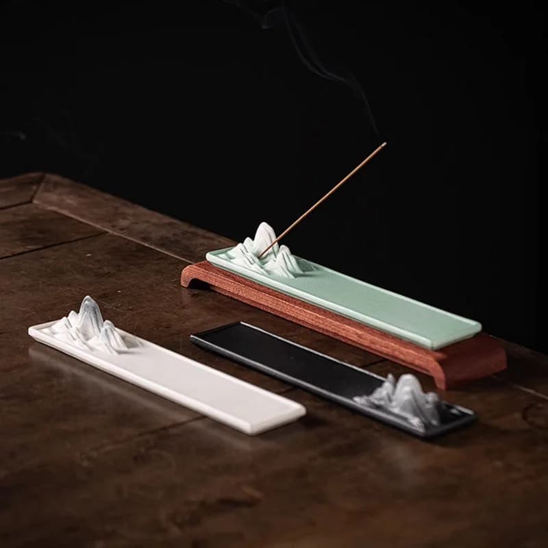 Bruciatore di incenso creativo in ceramica da mille miglia Jiangshan line, piedistallo di incenso per camera da letto interna, decorazione della camera da letto della sala da tè