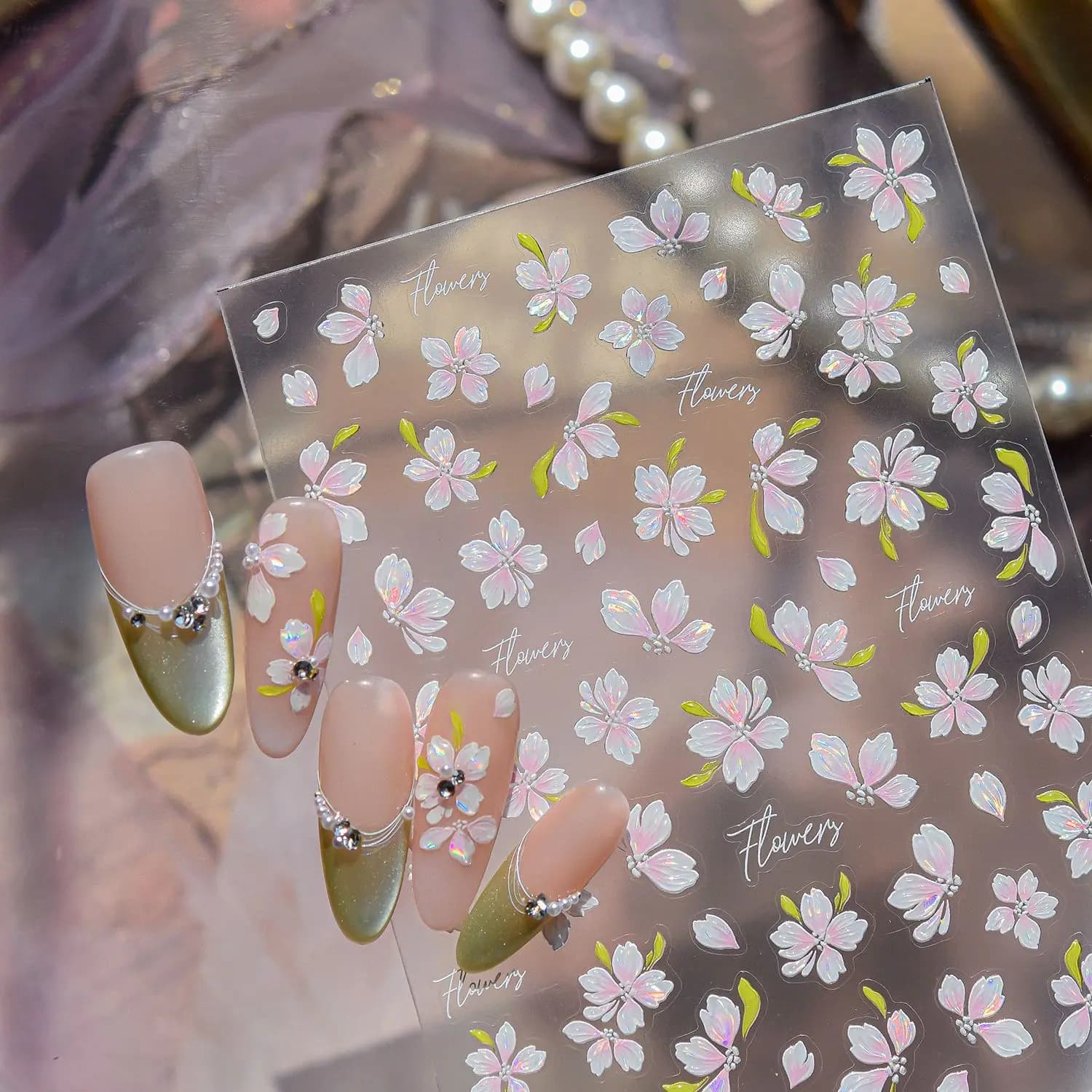 1 Pezzo Adesivo per Unghie 5D Rosa a Forma di Camelia, Decorazioni per Unghie in Gelatina, Adesivi Autoadesivi per Manicure Fai-da-Te alla Moda