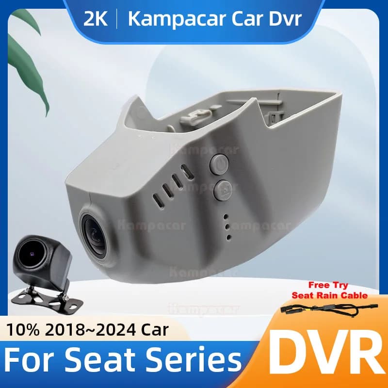 Kampacar ST10-2K 1440P Wifi DashCam Dash Cam Car Dvr For Seat 76mm Ateca Ibiza Leon Cupra Formentor 2018-2024 10% Cars Camera