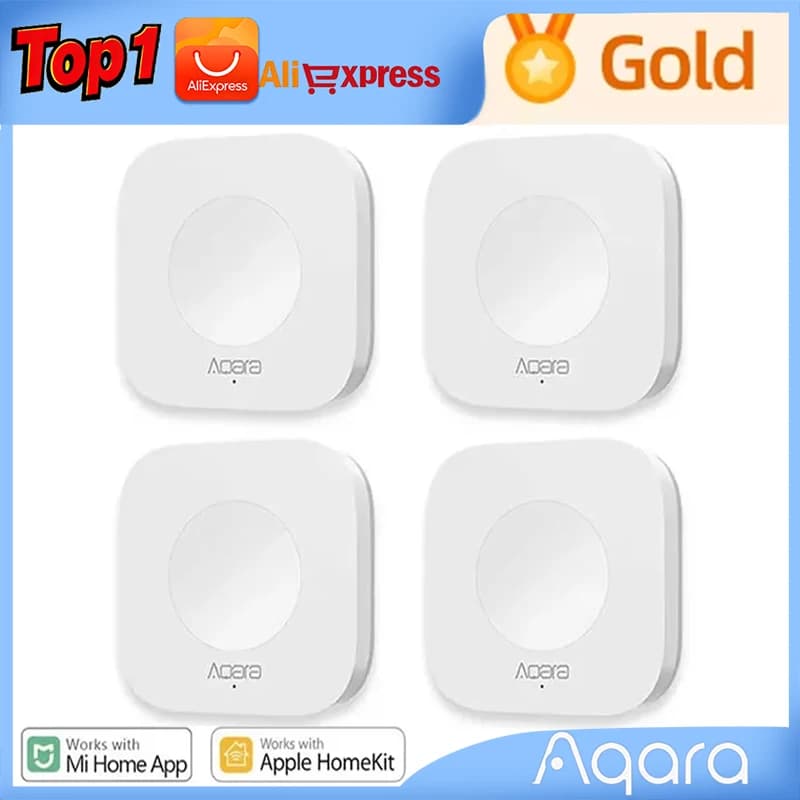 Aqara Smart Wireless Mini Switch Key Connection Zigbee Remote Control Button with Home Security Mihome Homekit