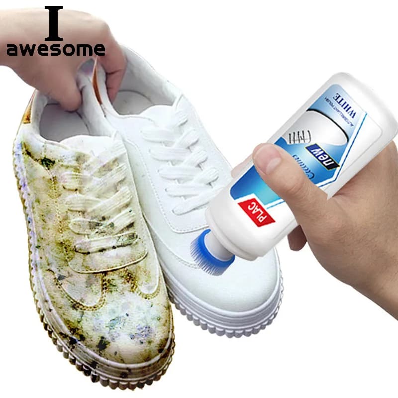 iawesome Detergent for White Shoes Polish Cleaning Tool for casual sneakers in leather Spong Shoe Brushes Refreshed Magic Supplies