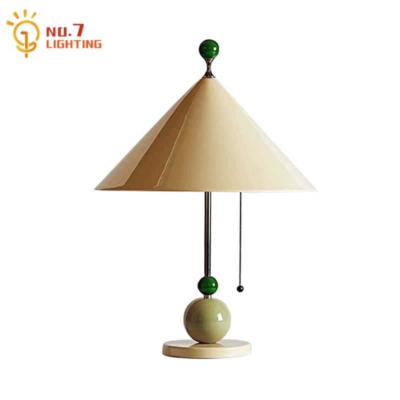 Table lamp with individual fashionable umbrella with Italian design LED E27 Colorful desk lights with dopamine for living/child room, bedroom, bedside table