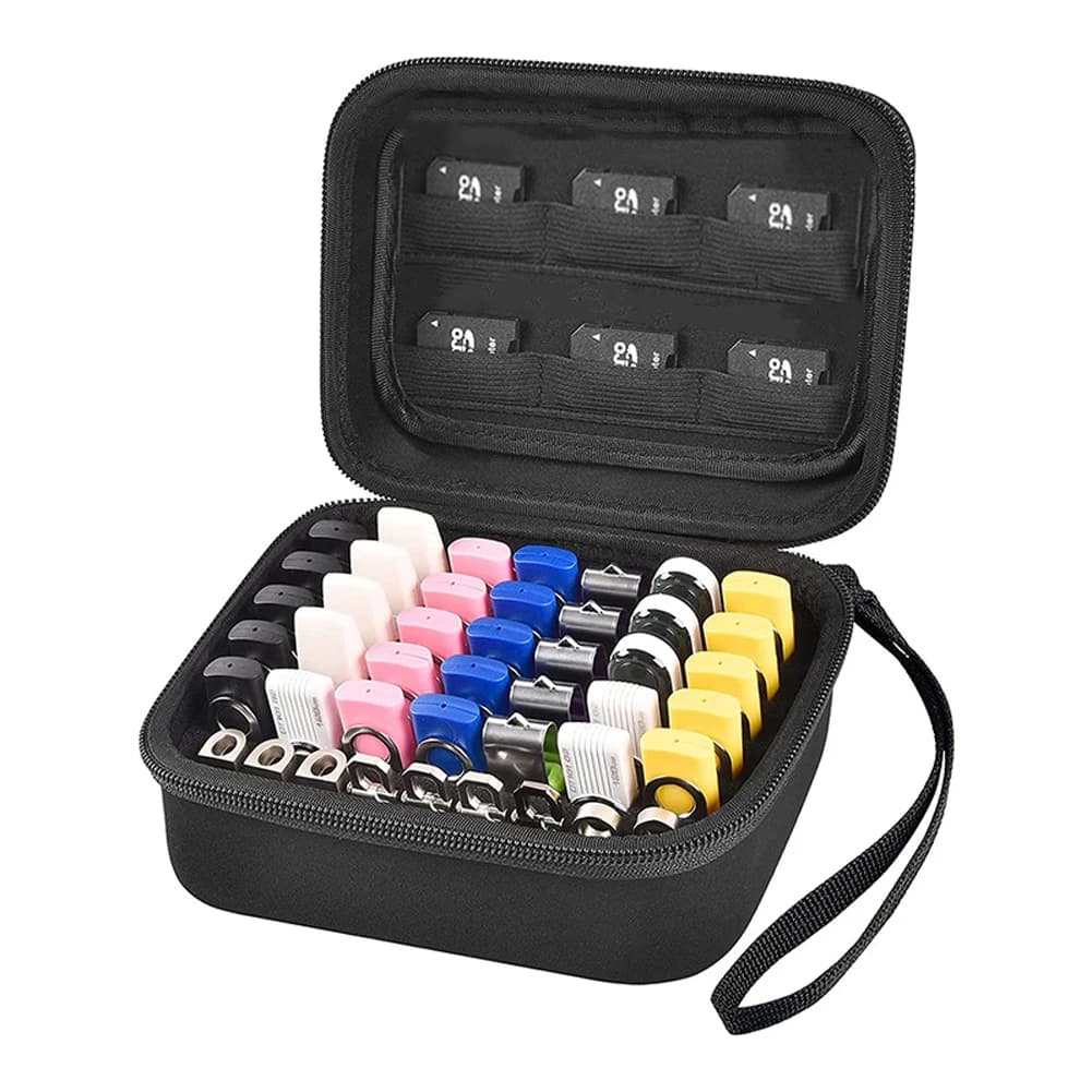Custodia per chiavette USB, porta schede SD, organizer per chiavette USB, custodia antiurto per chiavette USB