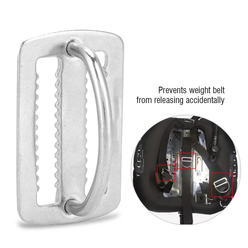 KEEP DIVING Diving Ring weight belt stainless steel ring buckle for slide strap for belt buckle for dive slide