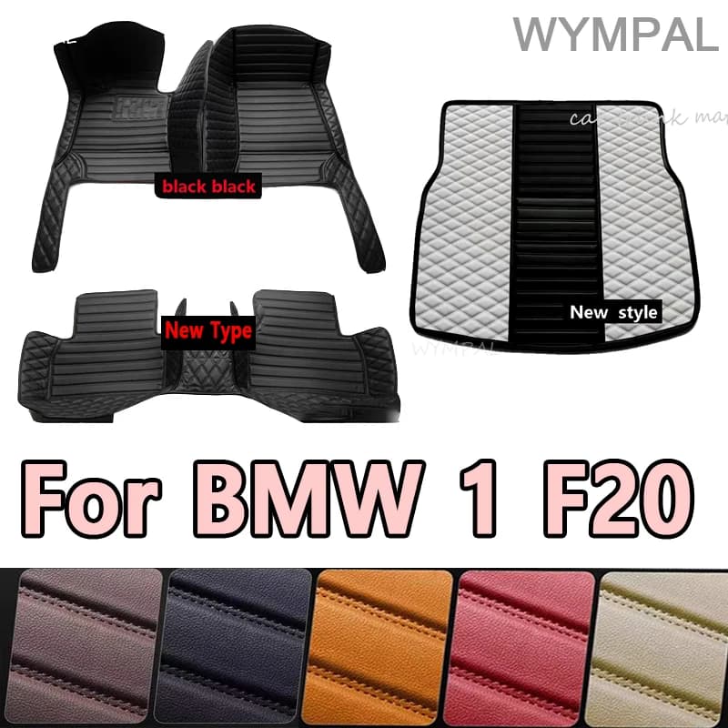 Tappetini per auto di lusso per BMW 1 F20 116i 118i (quattro porte) 2012 2013 2014 2015-2018 Auto Piede Tappeto Copertura Accessori interni