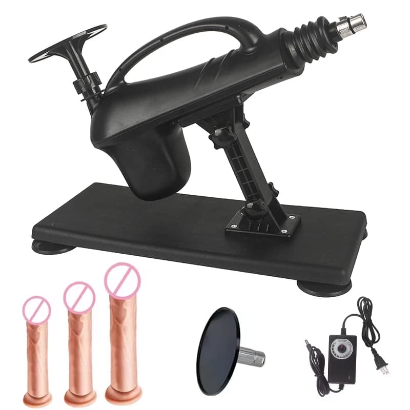 Giocattolo del sesso delle coppie del dildo della carne della macchina dell'amore di spinta portatile del vibratore telescopico automatico per gli uomini Attuatore lineare alternativo