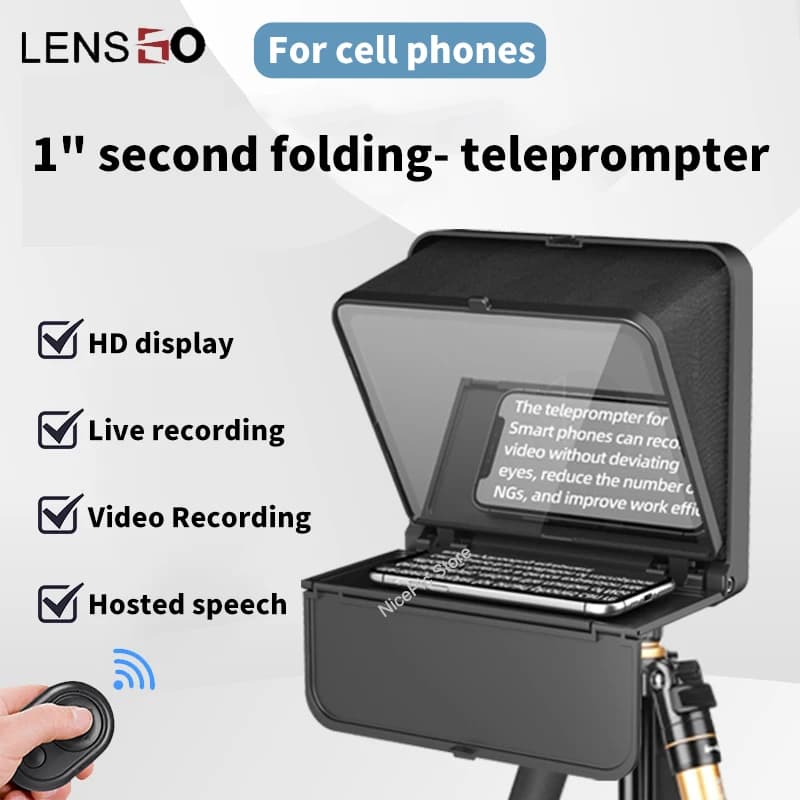 Teleprompter LENSGO TC7 S per Smartphone Accessori fotografici professionali con telecomando