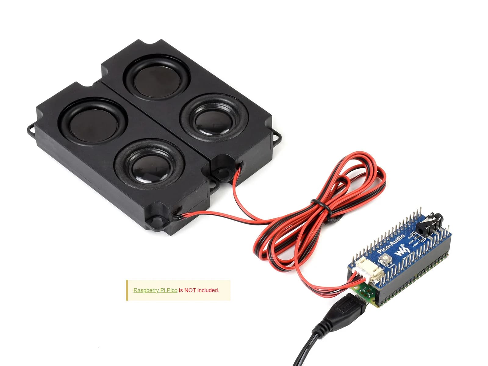 Audio expansion module for Raspberry Pi Pico, signal output headphones and speakers at the same time