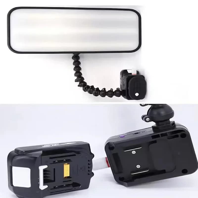 Car Dent PDR Light with Electric Suction Cups LEDs, 3 Colors Adjustable Paintless Dent Repair Tool 52cm Dent Reflector Lamp