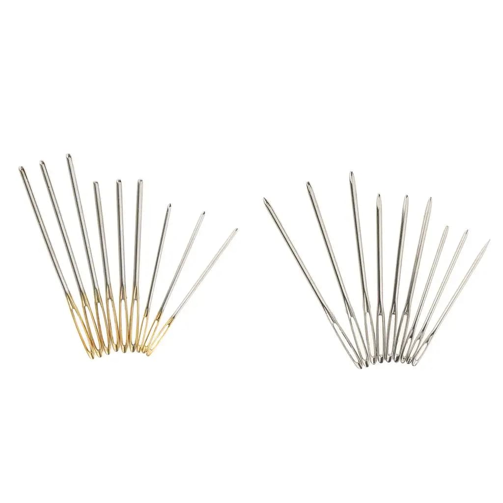 Silver Stainless Steel Embroidery Hand Extra Thick Shaft Large Eye for Crafting Sewing Patchwork and Needlework