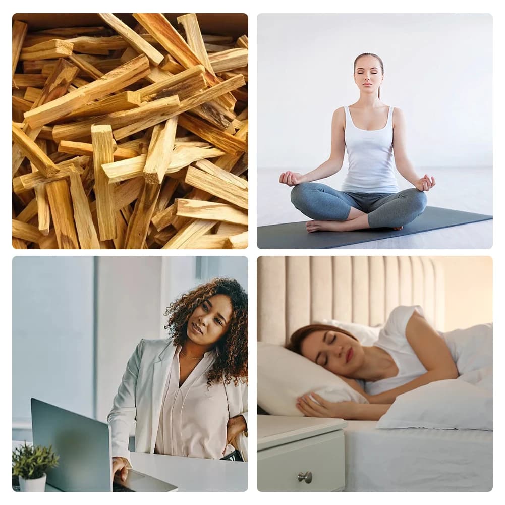 Palo Santo Wooden Aroma Diffuser Stick Purifying Healing Scented Aroma Sticks Smudge Sticks for Home Living Room