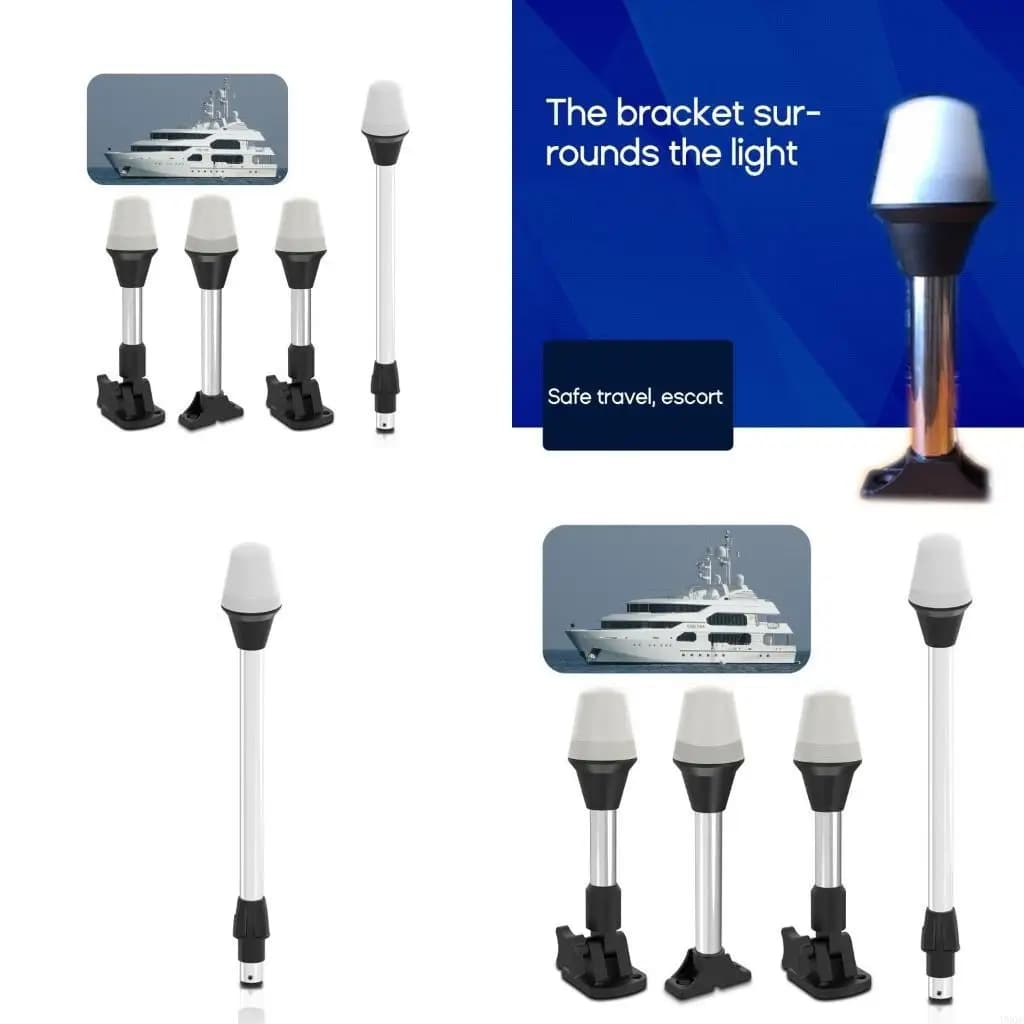 White LED Marine Navigation Anchors All-Round Boat Light Visibility Stern Light New