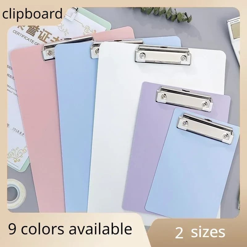 Semplice addensare cartella A4 bordo portaoggetti appunti memo pad clip notebook file scrittura morsetti porta carta materiale scolastico per ufficio