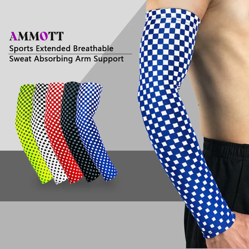 Cooling arm sleeve with 1 piece breathable UV compression protection for cycling, running, golf, driving, basketball, football, outdoor