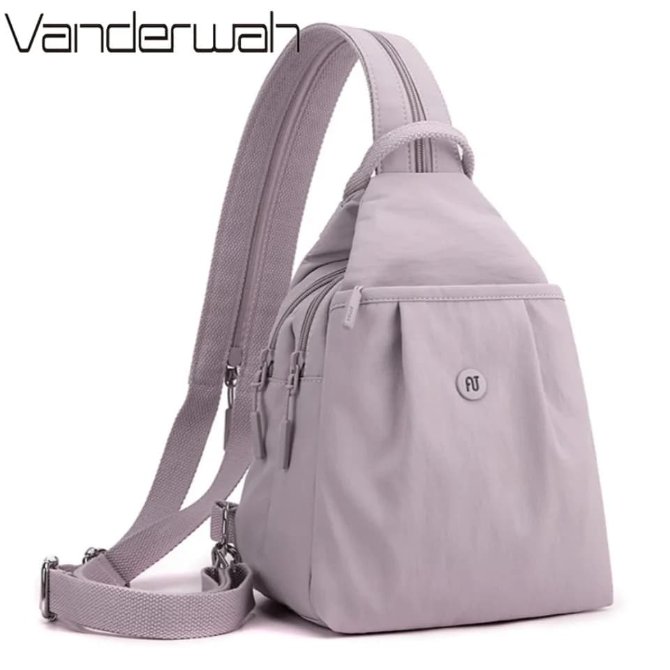 AOTIAN Multi-functional Waterproof Backpacks Chest Crossbody Shoulder Bags for Women Teenage Girls Travel Nylon Water Bottle Bag