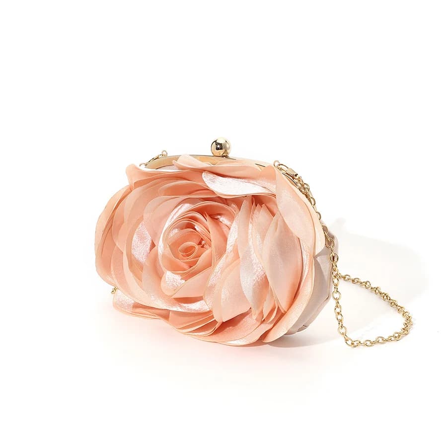 Flower Evening Bag Bride Small Purse Dress Party Handbag Wedding Wallet Women Floral Lady Clutches Chain Shoulder Crossbody Bags
