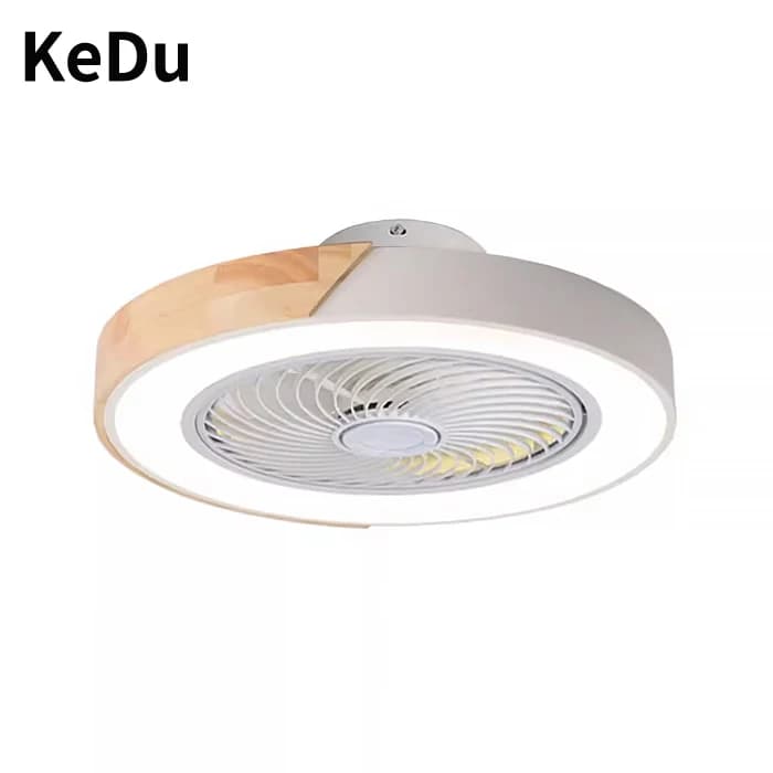 Ventilatore da soffitto per camera da letto, ventilatore da soffitto invisibile con voce intelligente, sala da pranzo, uso domestico, ventilatore elettrico macaron nordico penda