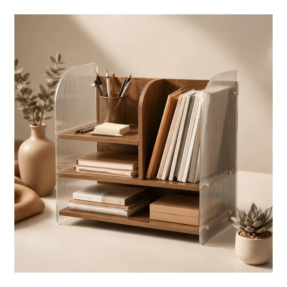 White WiFi Router Storage Box Compact Neutral Desk Organizer For ClutterFree Living Room, Bedroom Home Office Setup