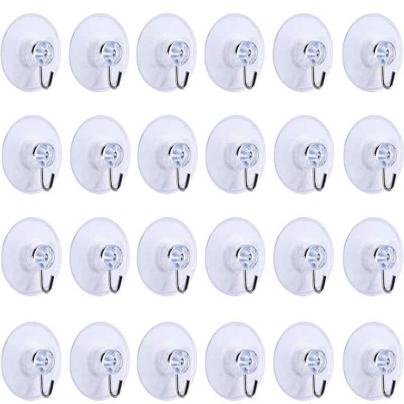 5/10 pezzi ganci a ventosa 20/30/50mm trasparente ventosa tazza ganci a ventosa vestiti appendiabiti gancio per cucina bagno