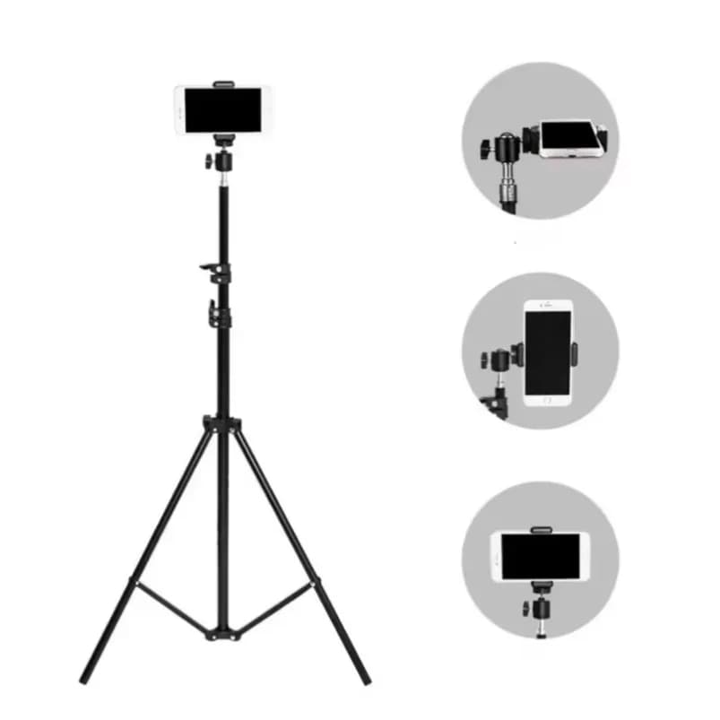 Treppiede dal vivo Registrazione video Selfie Landing Monpod Pieghevole 56 cm-160 cm Supporto allungabile per telefono cellulare per tutte le fotocamere del telefono