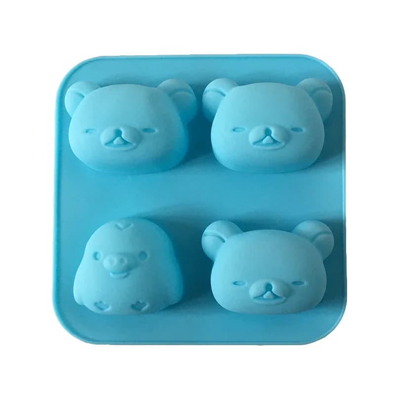 Cartone animato giapponese carino rilakkuma stampo per torta in silicone stampo per ghiaccio reticolo stampo per cioccolato stampo per candela per aromaterapia in gesso fai da te