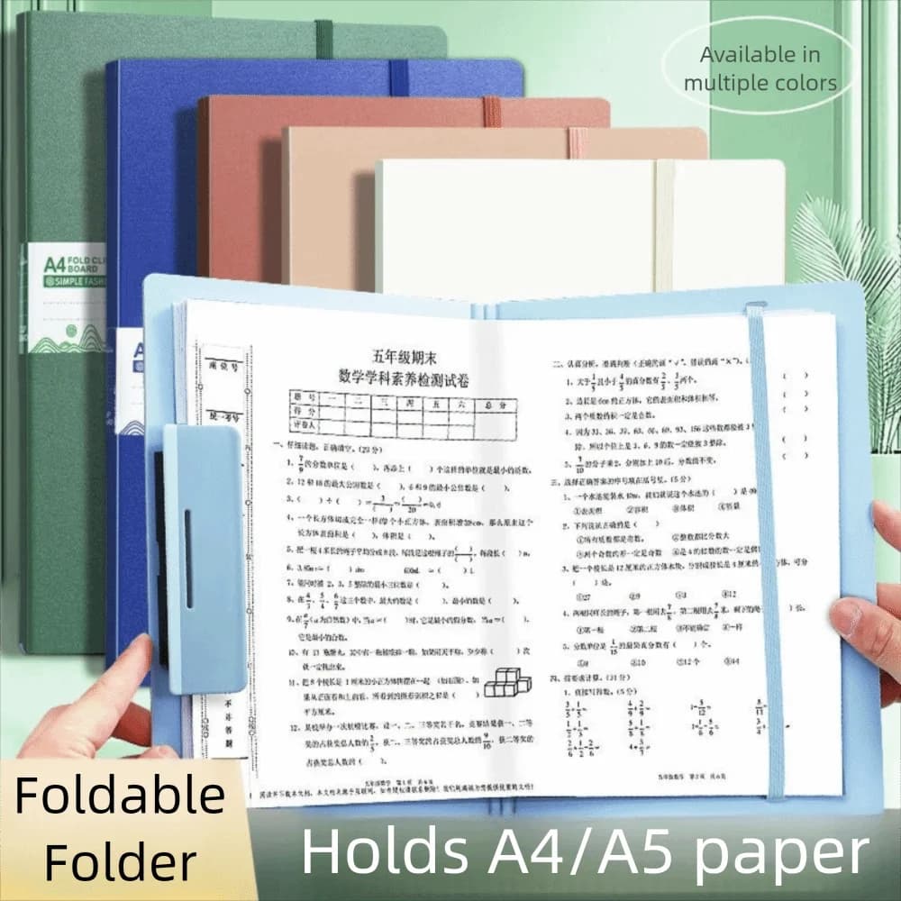 Nuove cartelle pieghevoli portatili Versatili organizzare artefatti Cartelle per contratti di file Cartella pieghevole da A4 a A5 Ufficio scolastico