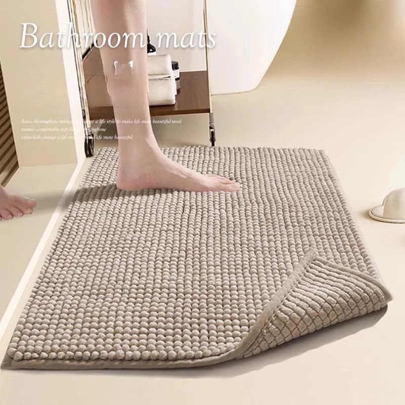 Tappetino in ciniglia a pelo corto per la camera da letto di casa comodino morbido assorbente antiscivolo tappeto bagno tappetino speciale