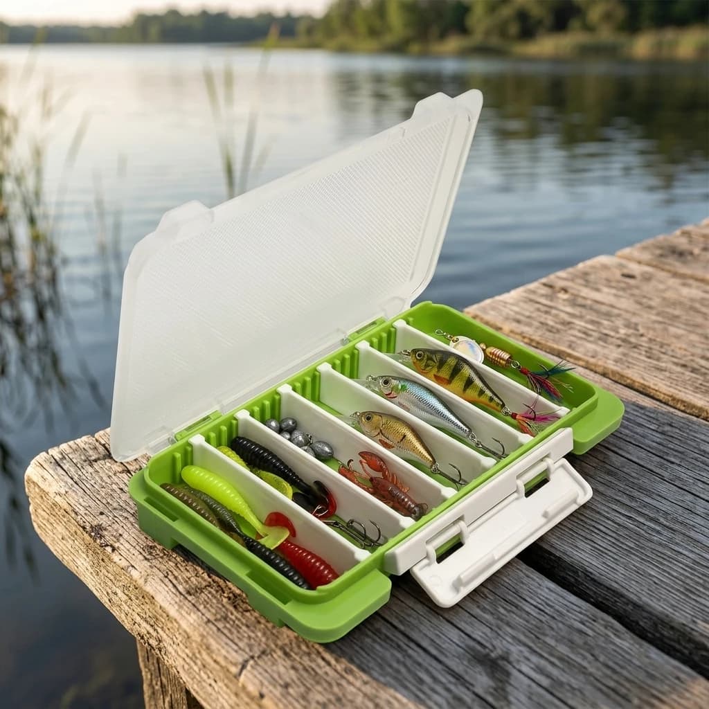 Lure Storage Box With Removable Compartments For Fishing Tackle Organization Lure Organizer Hook Bait Case Bait Container Box