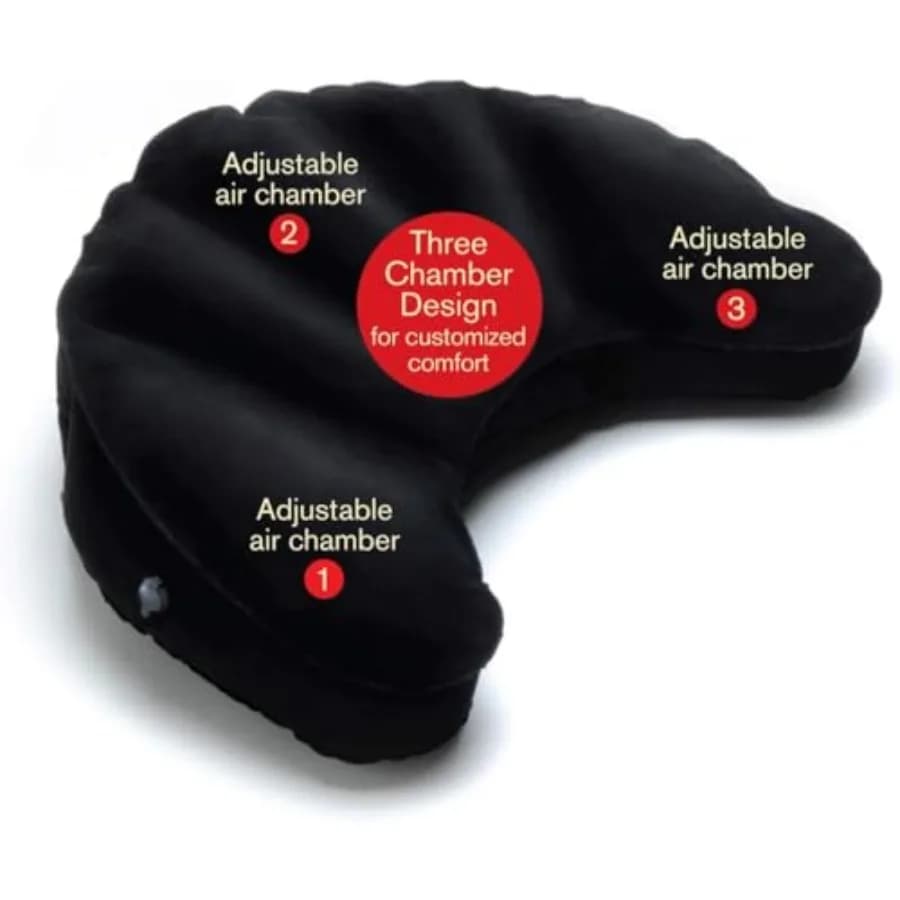 Air Meditator Inflatable Meditation Cushion and Travel Pillow Meditate on Air in Total Comfort with Adjustable Three-Chamber De